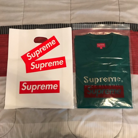 supreme gold bar tee